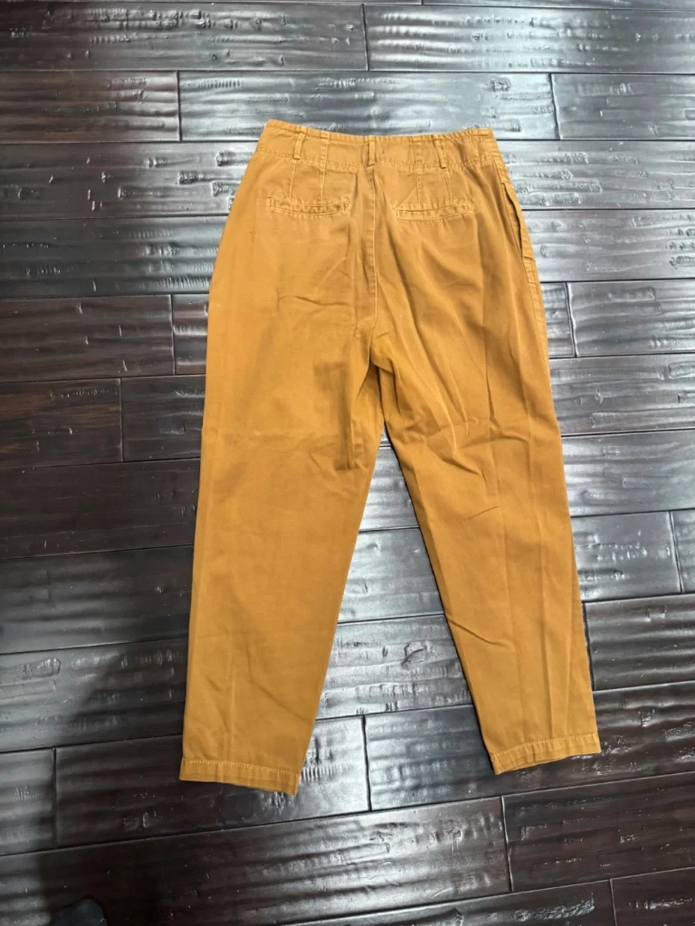 Free People Women's Brown High Rise Pleated Tapered Pants Size XS